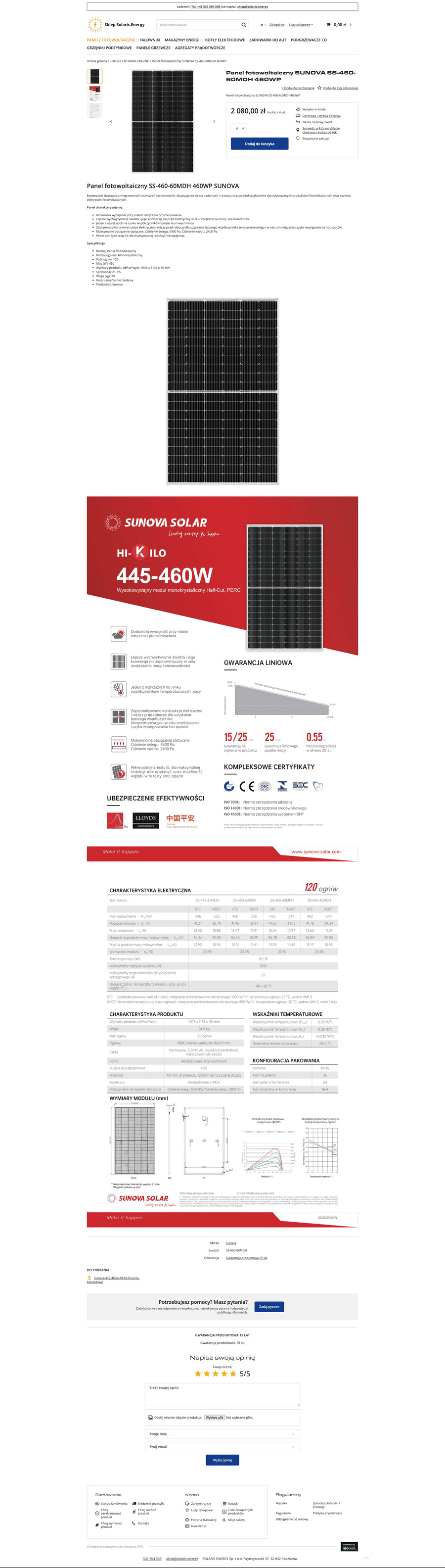 sklep.solaris.energy Karta towaru