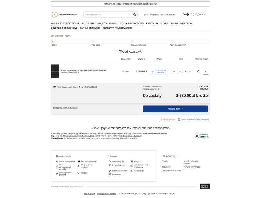 sklep.solaris.energy Koszyk
