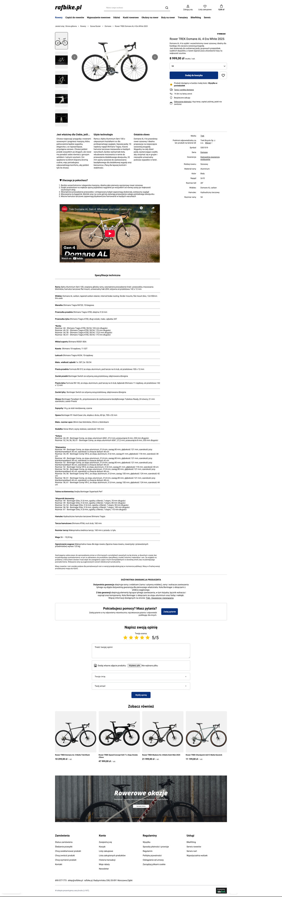 rafbike.pl Karta towaru