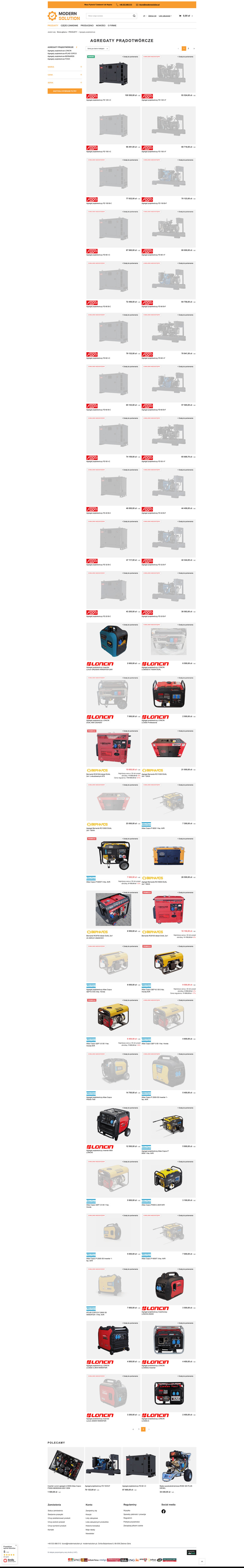 modernsolution.pl Lista towarów