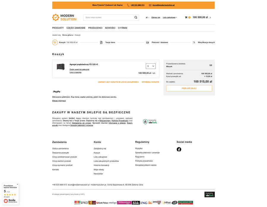 modernsolution.pl Koszyk