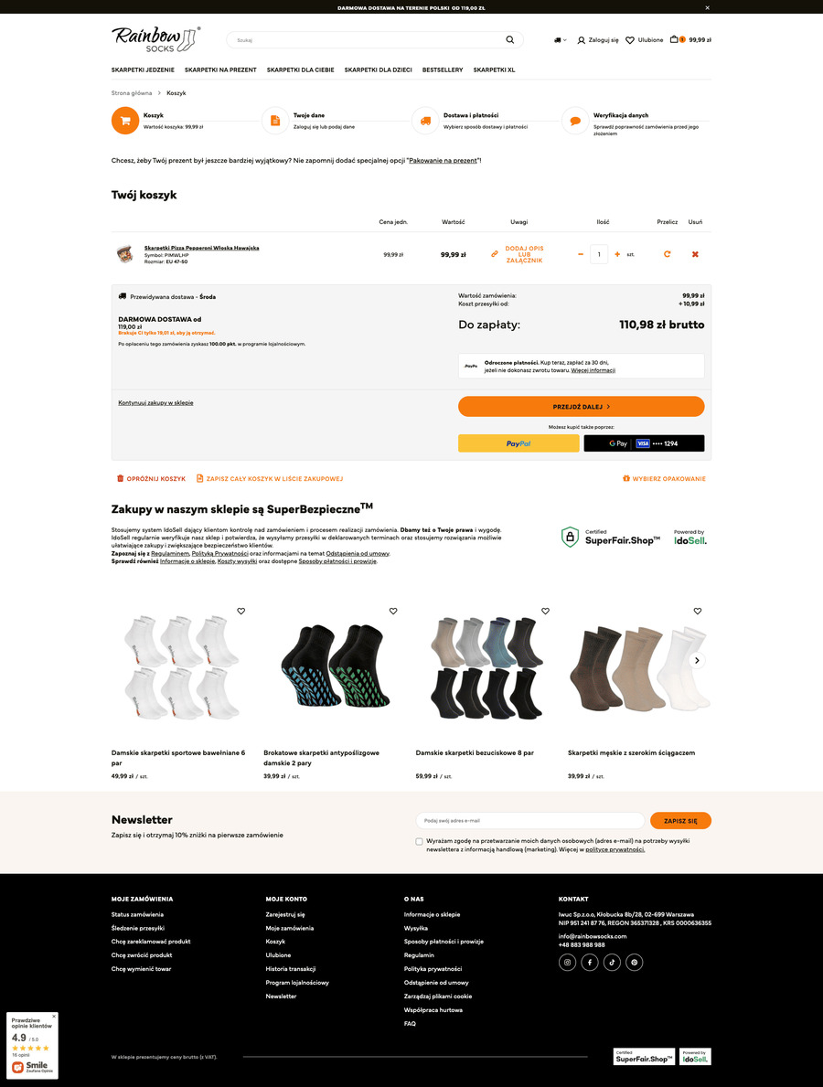 rainbowsocks.pl Koszyk