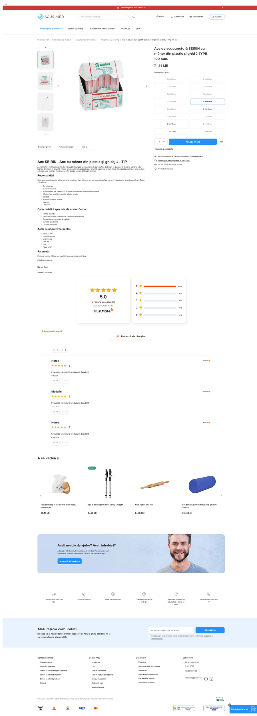 acusmed.ro Karta towaru