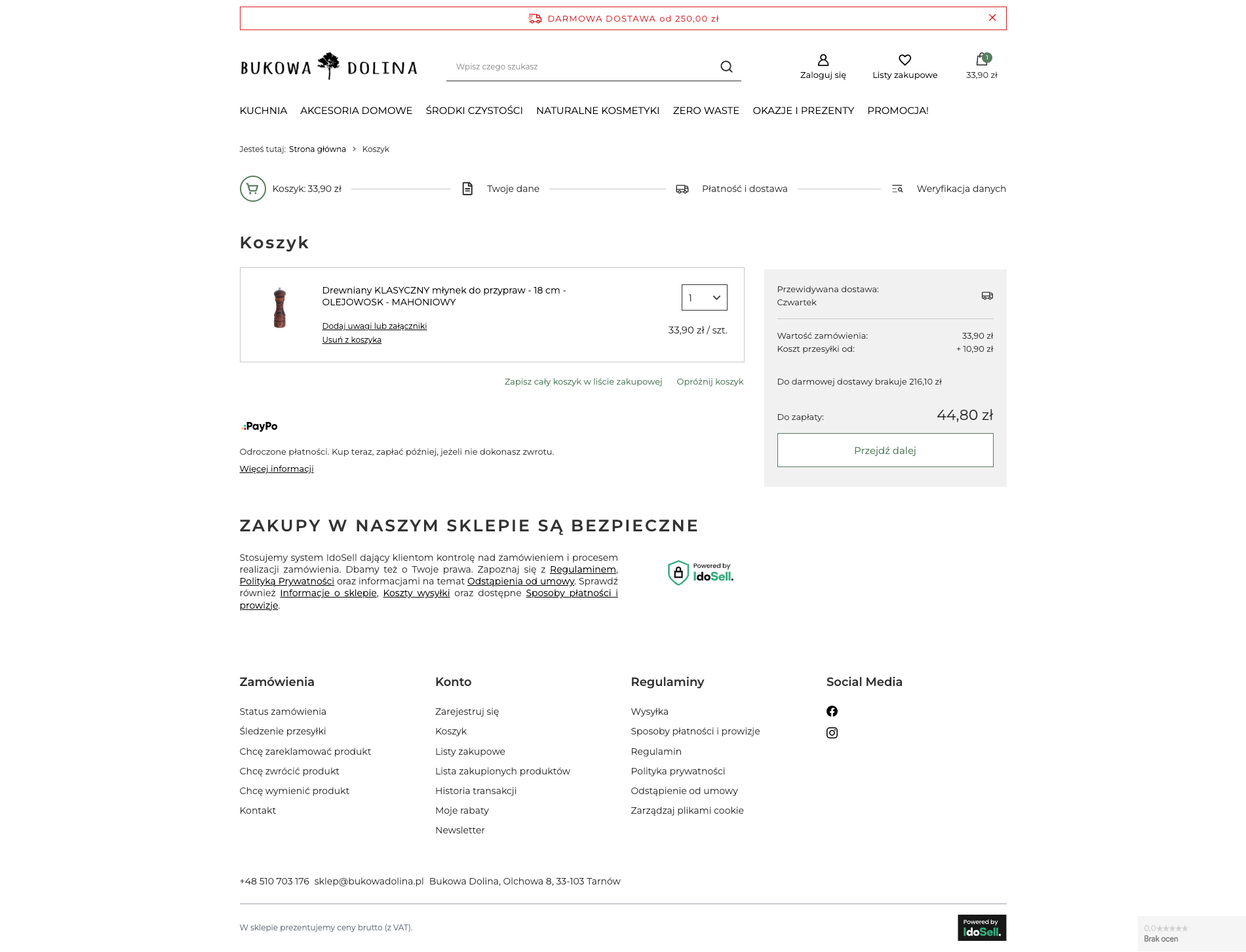 BukowaDolina.pl Koszyk