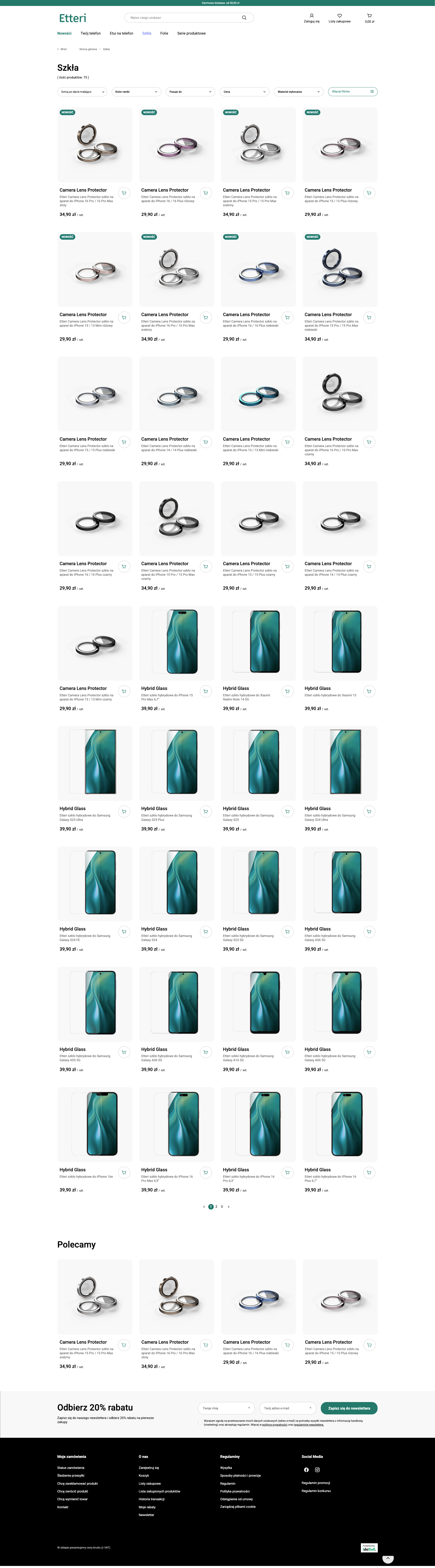 Etteri.eu Lista towarów