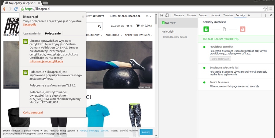 Optymalizacja sklepu pod Google - certyfikat SSL