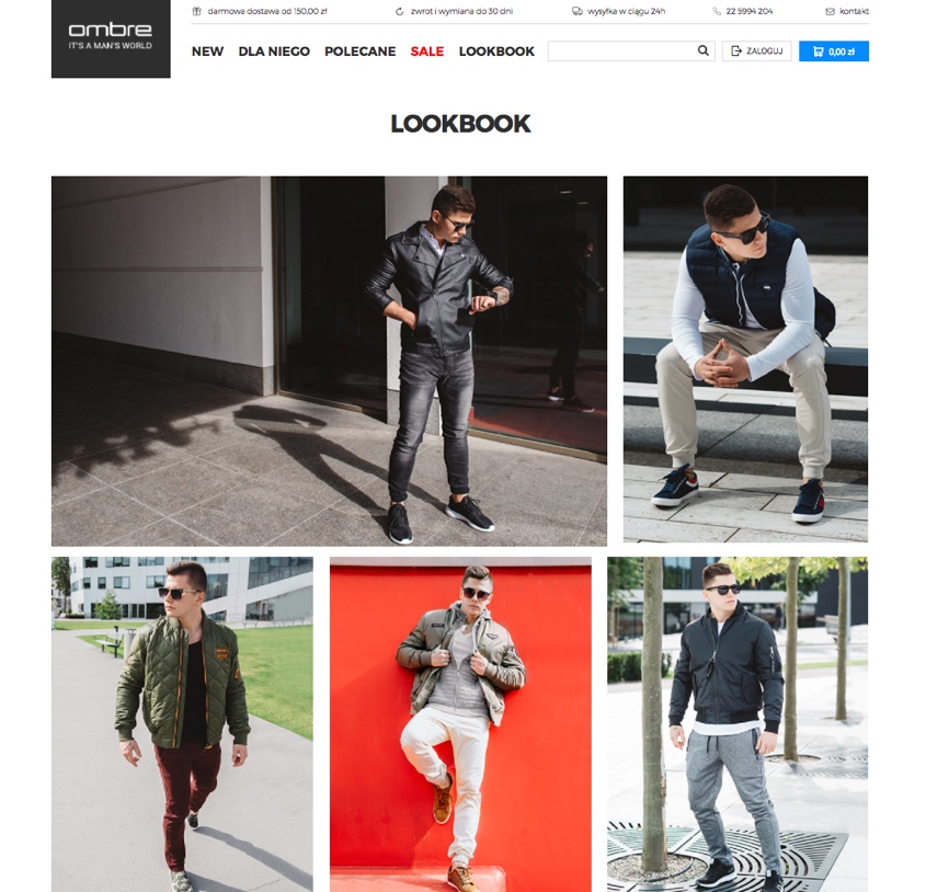 Prezentacja towaro?w w sklepie internetowym - lookbook