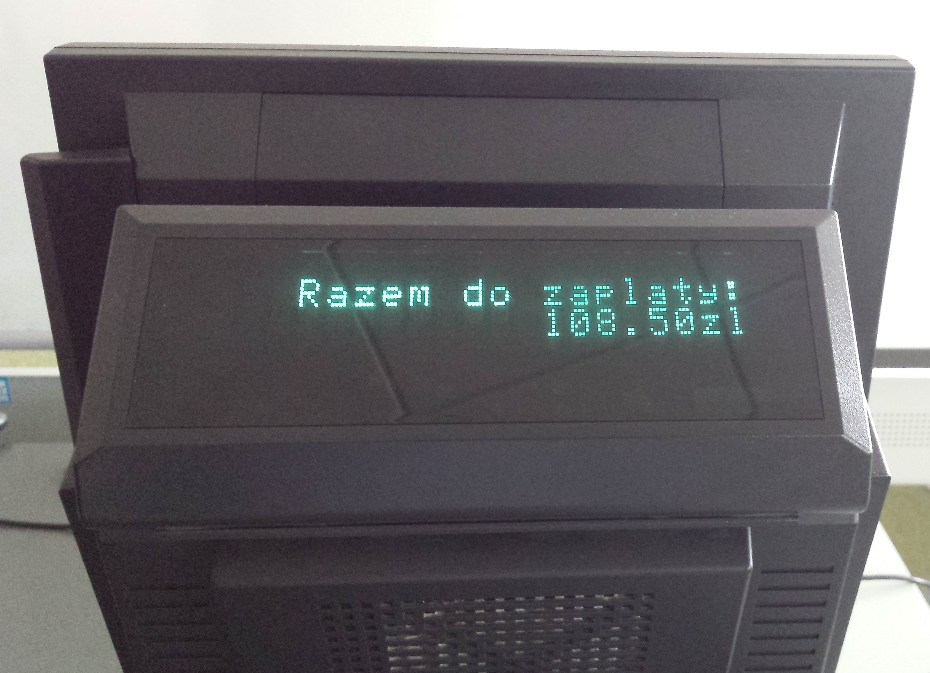 Wyświetlacz POS - razem do zapłaty