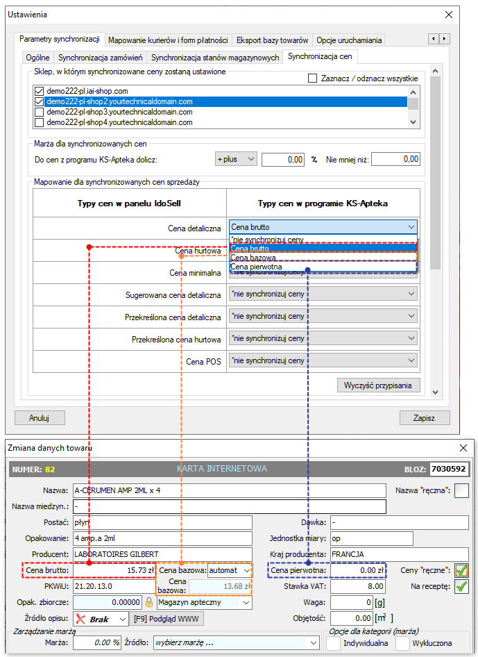 IdoSell Kamsoft Bridge - Synchronizacja cen