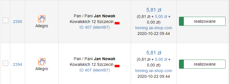 Podzielone zamówienia - Podzielone zamówienia
