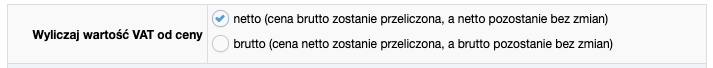 Wyliczanie vatu od cenu