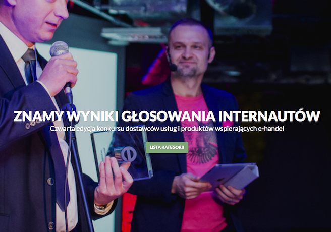Ekomersy 2015 - wyniki głosowania Internautów