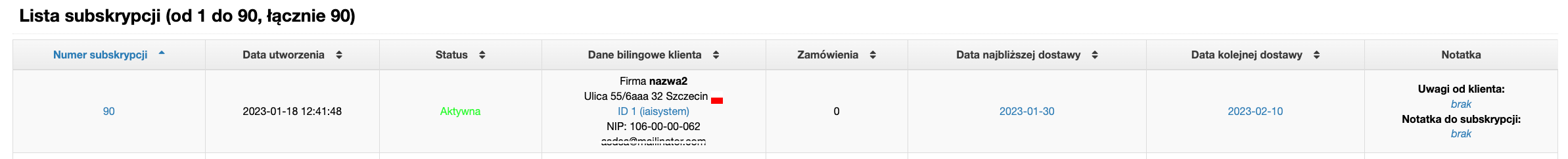 lista