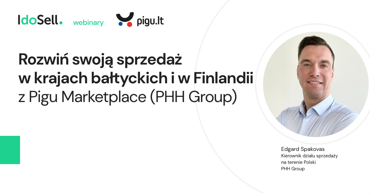 Pigu Webinar IdoSell