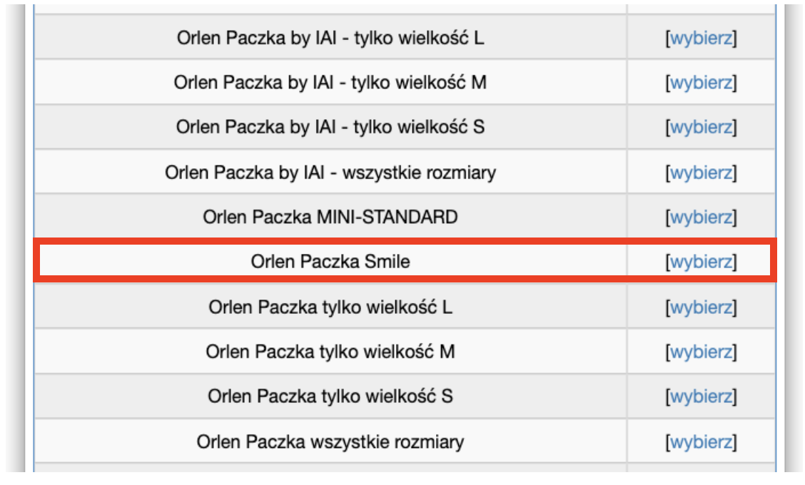 ORLEN Paczka IdoSell Smile