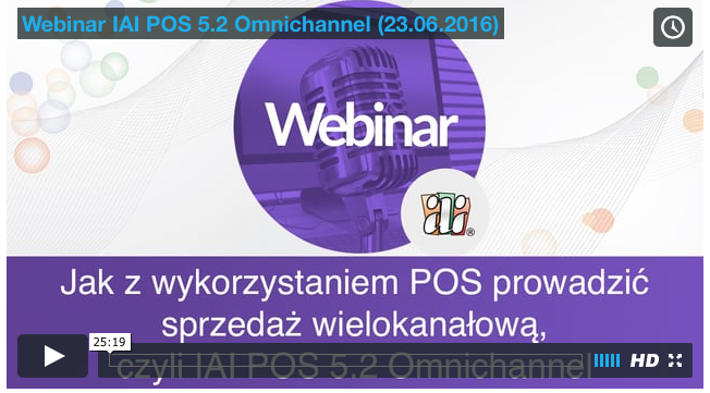 Webinar sklep internetowy IAI POS