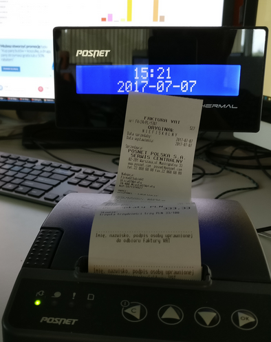 IAI Printer i wydruk faktury ze sklepu internetowego na drukarce POSNET THERMAL