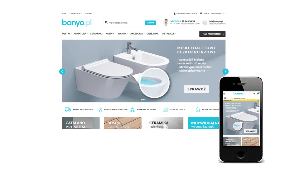 Sklep internetowy w IdoSell Shop: banyo.pl