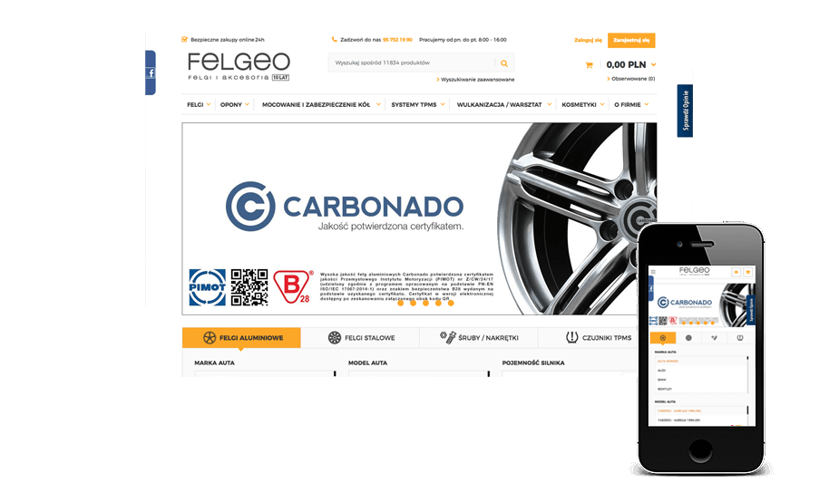 Sklep internetowy w IdoSell Shop: felgeo.pl