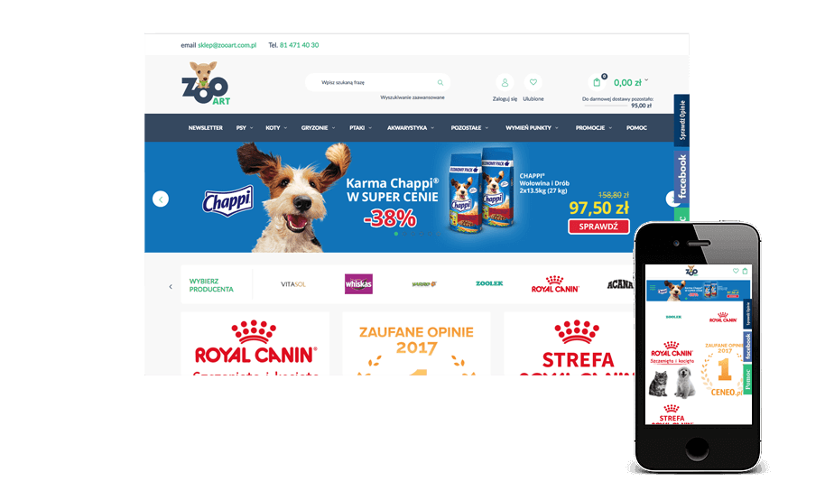 Sklep internetowy w IdoSell Shop: zooart.com.pl 