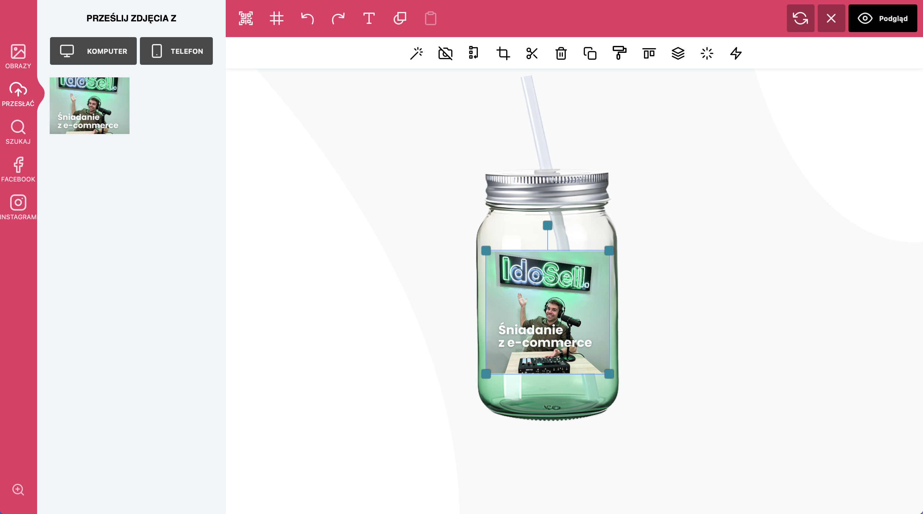 Edytor w sklepie CupCup.pl