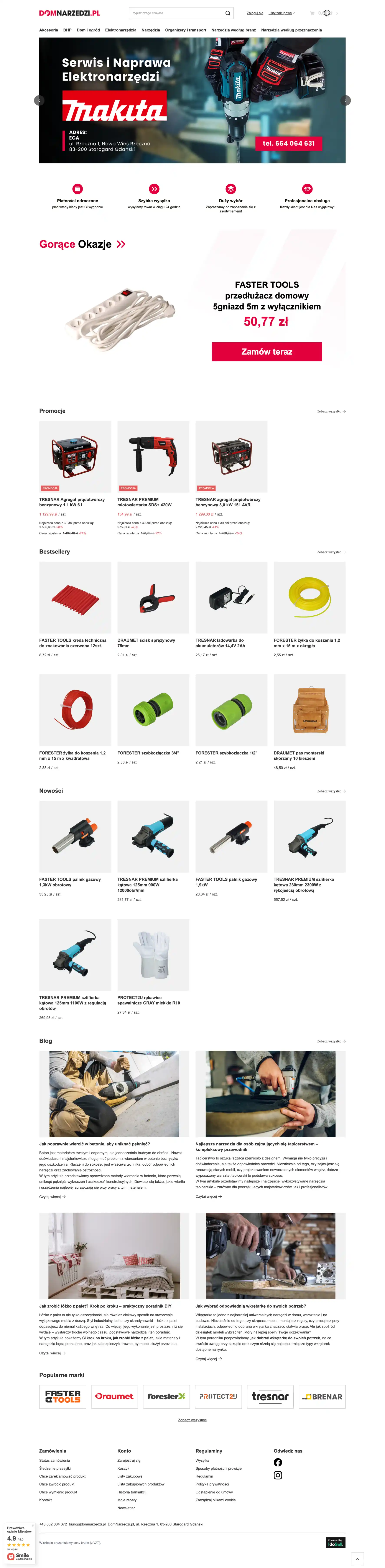 domnarzedzi.pl Strona główna