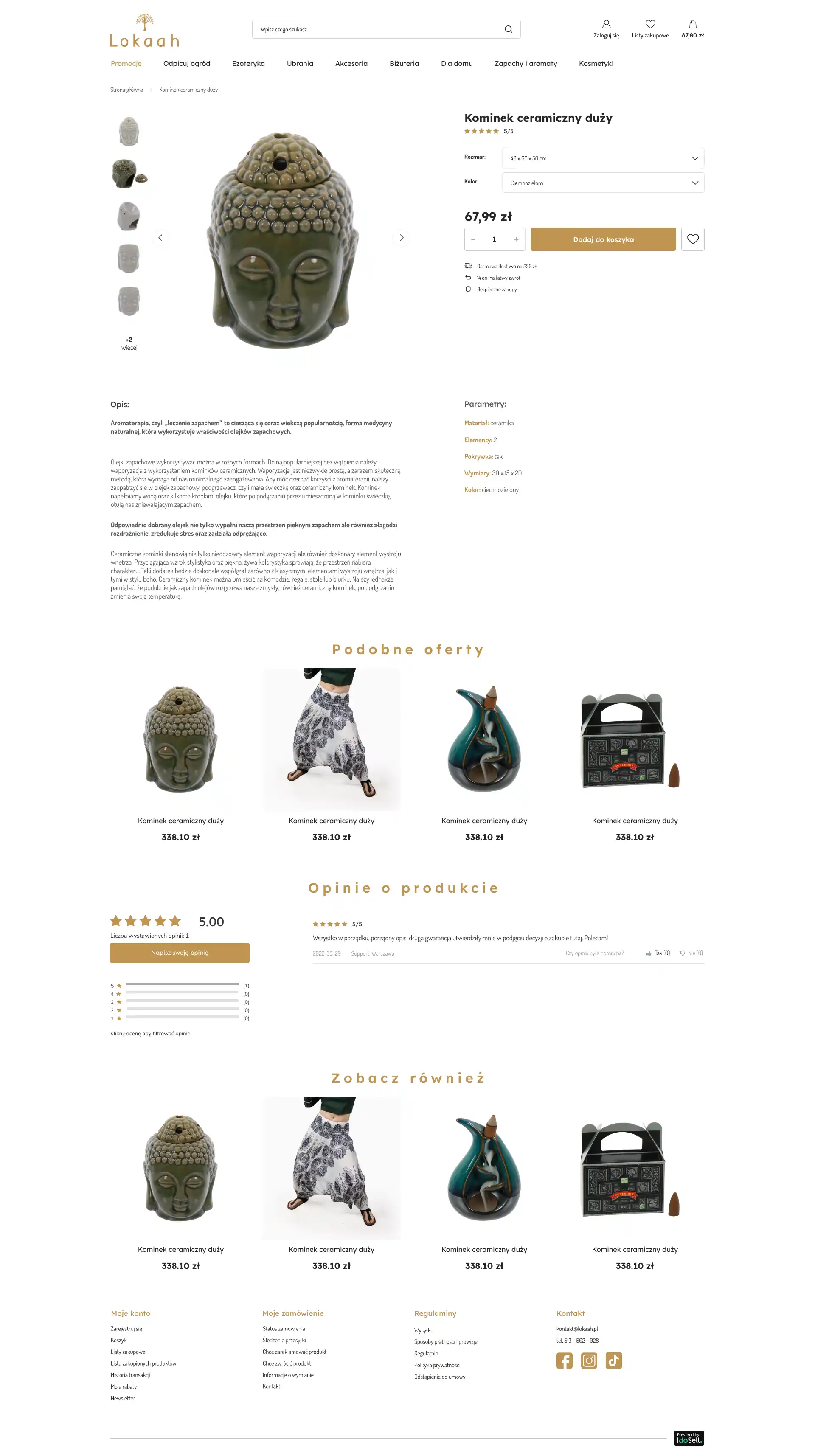 lokaah.pl Karta towaru