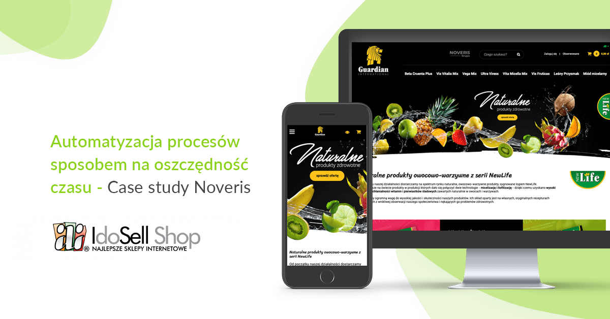 Guardian International - sklep internetowy z naturalnymi produktami owocowo-warzywnymi na platformie IdoSell prowadzi sprzedaż tradycyjną i hurtową