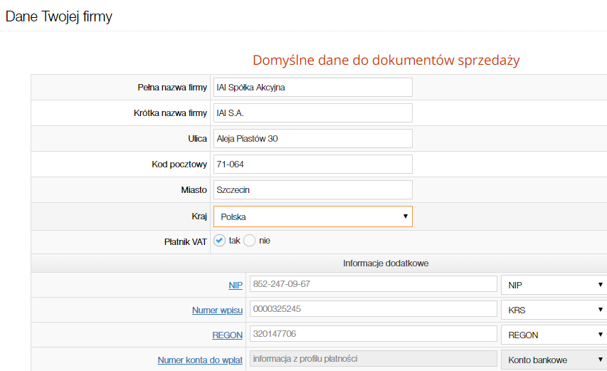 Kraj sprzedawcy musi być inny niż kraj dostawy kontrahenta - Kraj sprzedawcy musi być inny niż kraj dostawy kontrahenta