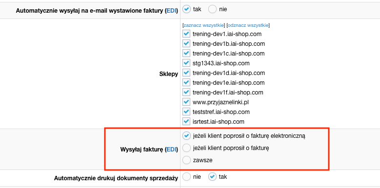 Opcje faktury w automatyzacji procesów - Opcje faktury w automatyzacji procesów