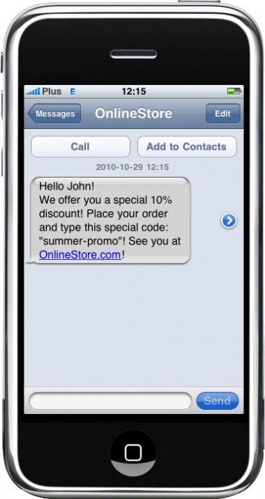 SMS notification - SMS Newsletter - one of the best available marketing methods