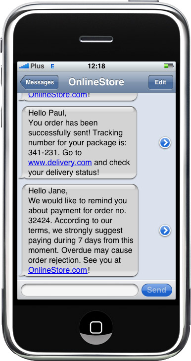 SMS from the IdoSell.com shop panel - ecommerce tailored to your needs
