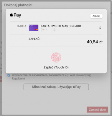 Apple Pay touch id - Apple Pay touch id
