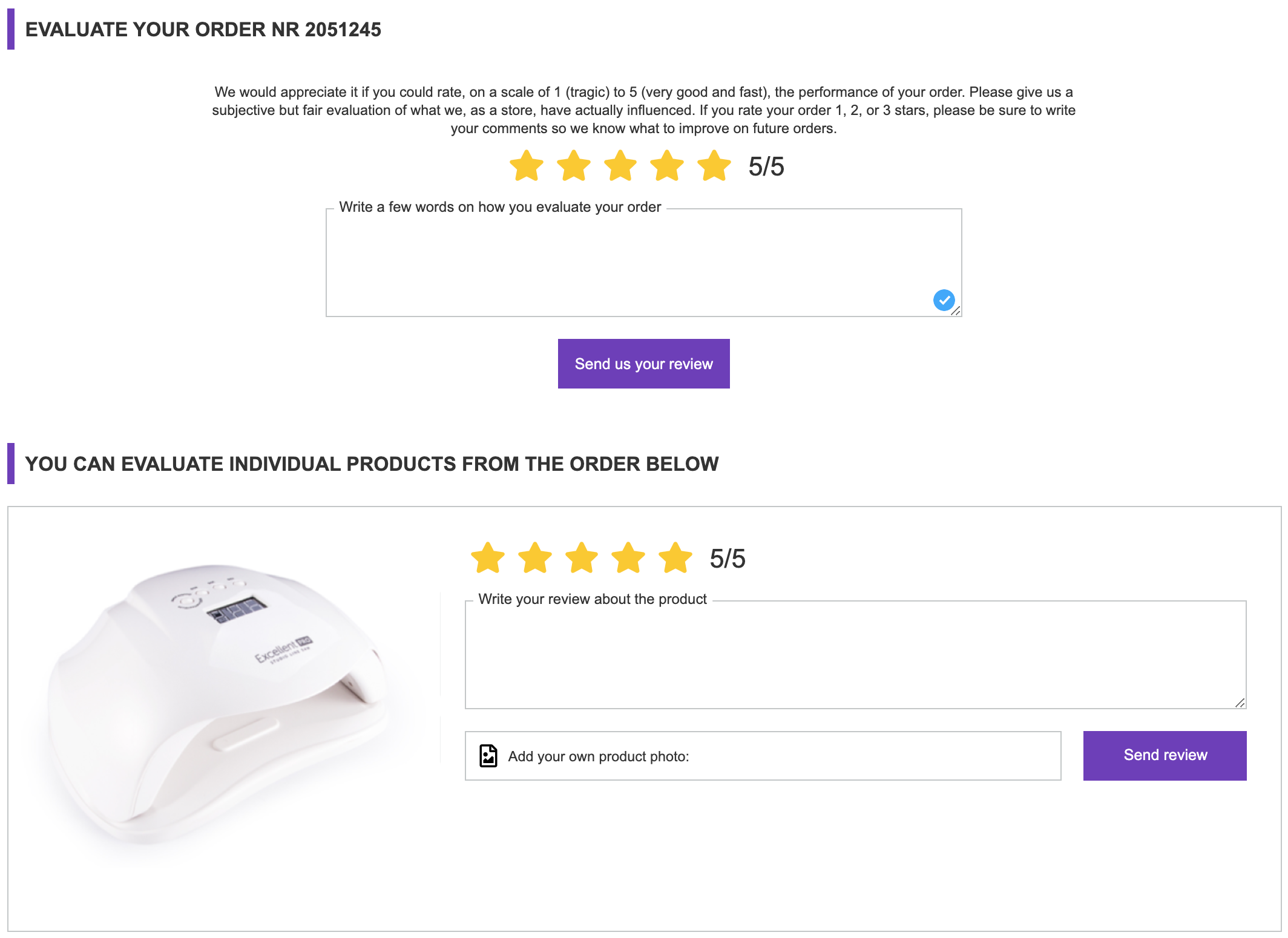 Evaluate order - Evaluate order