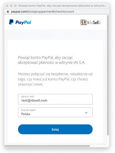 Powiąż konto PayPal - Powiąż konto PayPal