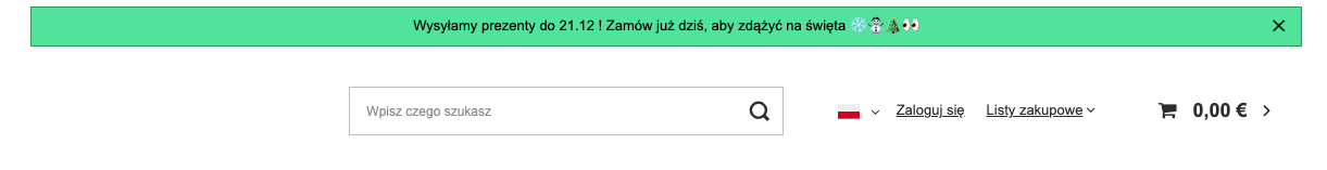 paski informacyjne idosell