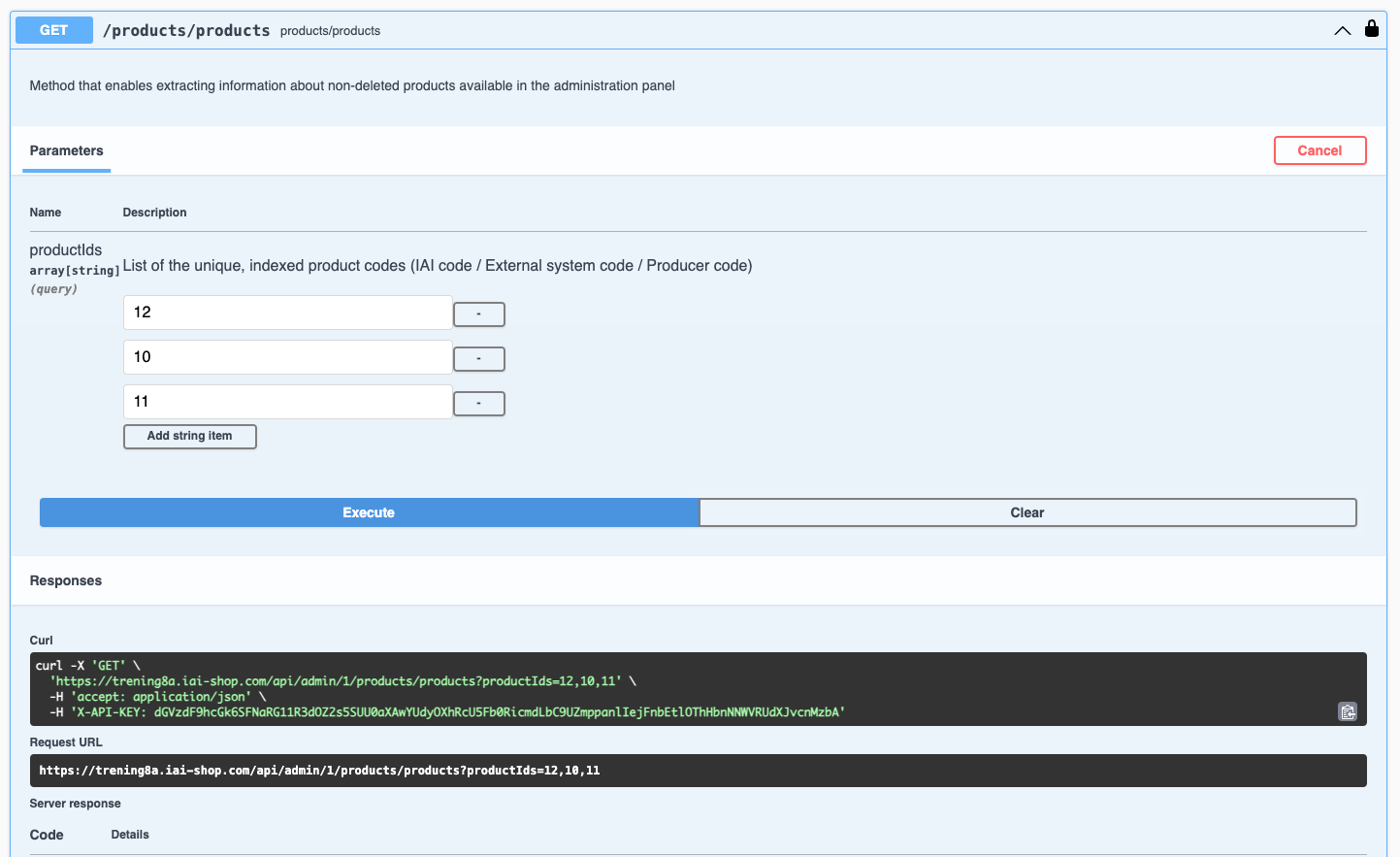 api3-testing - IdoSell Admin API 3 Request testing