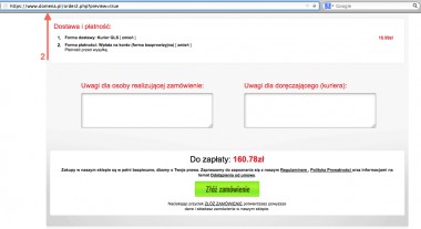 2 - Aktywna domena sklepu podczas składania zamówienia - <b>2</b> -  jest widoczny na obrazku - tę domenę należy wprowadzić w panelu Opineo.pl. 