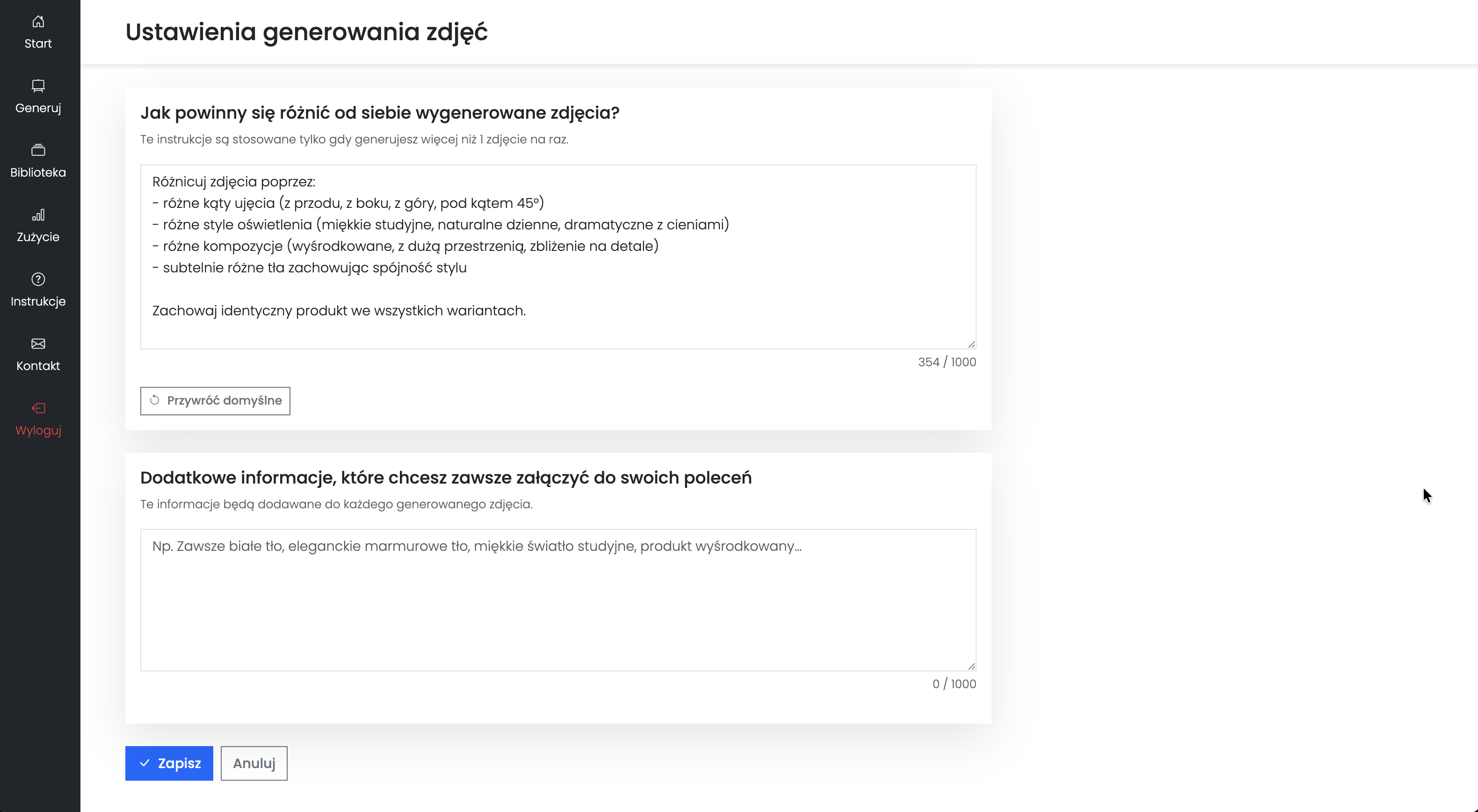 generator zdjec ai